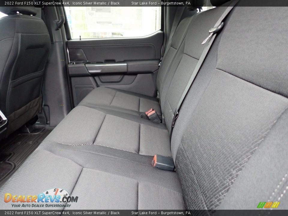 Rear Seat of 2022 Ford F150 XLT SuperCrew 4x4 Photo #10