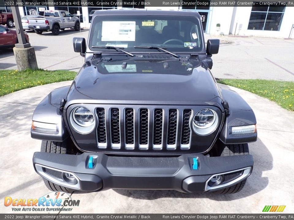 2022 Jeep Wrangler Unlimited Sahara 4XE Hybrid Granite Crystal Metallic / Black Photo #8