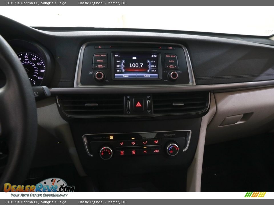 Controls of 2016 Kia Optima LX Photo #9