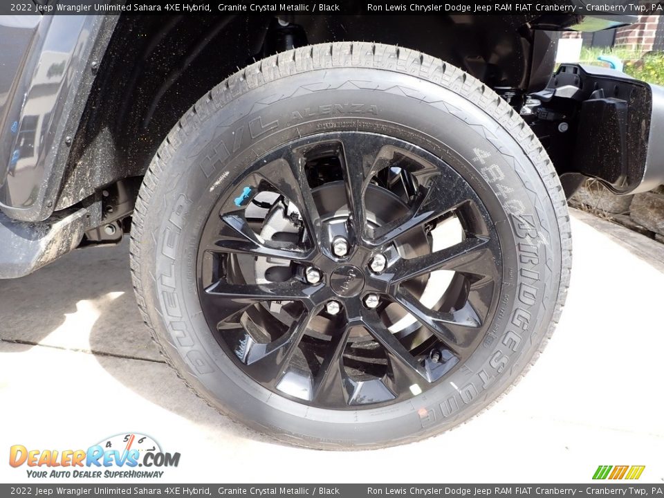 2022 Jeep Wrangler Unlimited Sahara 4XE Hybrid Granite Crystal Metallic / Black Photo #9