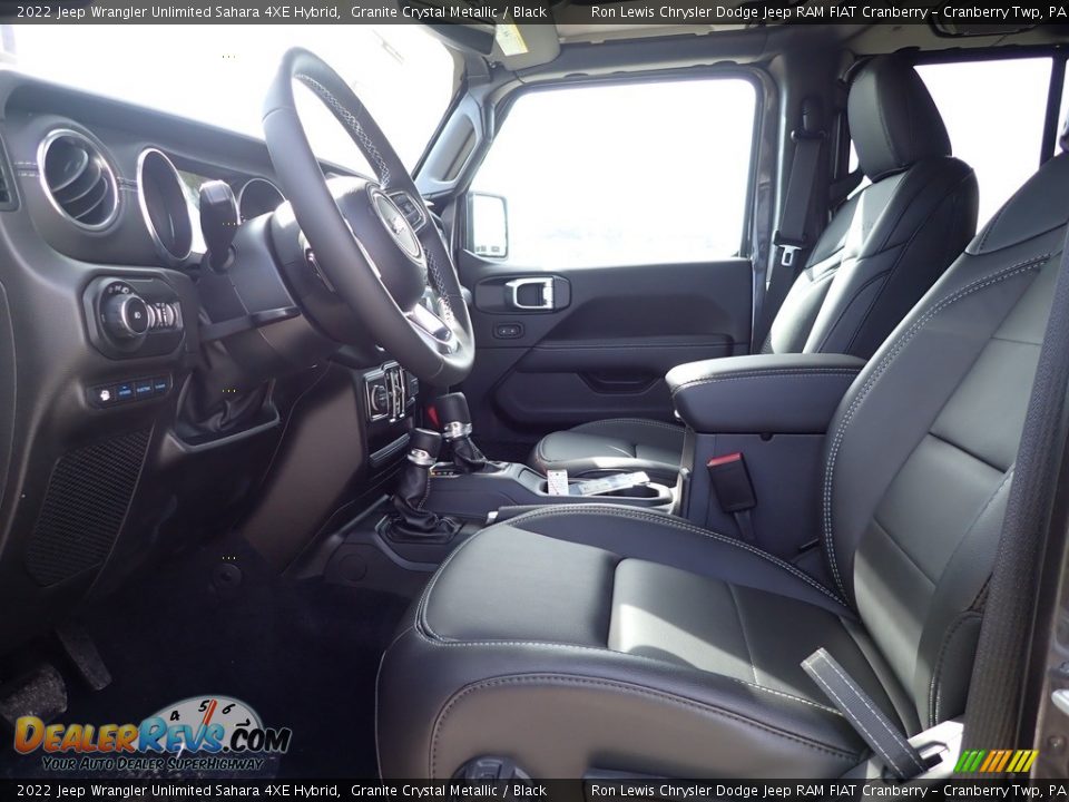 2022 Jeep Wrangler Unlimited Sahara 4XE Hybrid Granite Crystal Metallic / Black Photo #15