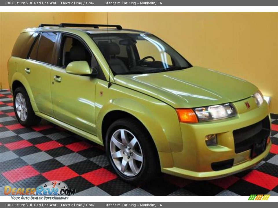 2004 Saturn VUE Red Line AWD Electric Lime / Gray Photo #1