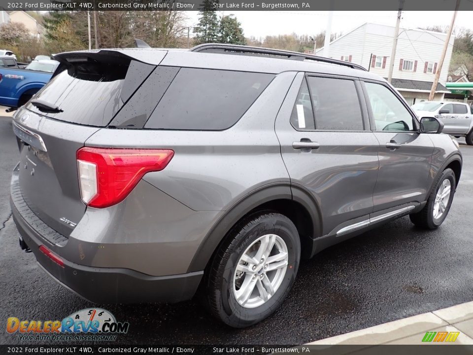 2022 Ford Explorer XLT 4WD Carbonized Gray Metallic / Ebony Photo #6