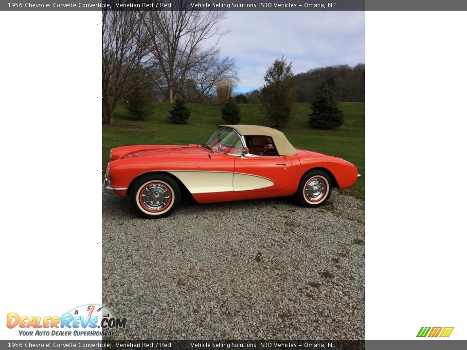 1956 Chevrolet Corvette Convertible Venetian Red / Red Photo #1