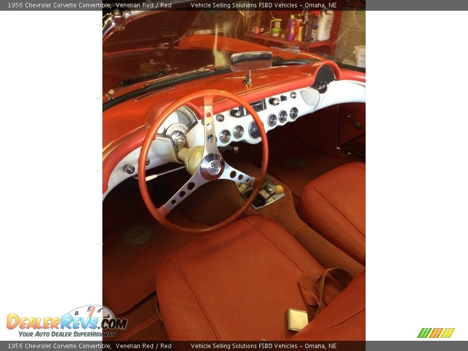 1956 Chevrolet Corvette Convertible Venetian Red / Red Photo #2