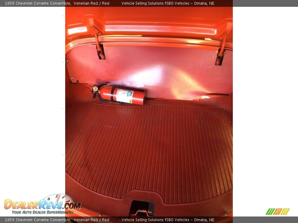 1956 Chevrolet Corvette Convertible Venetian Red / Red Photo #5