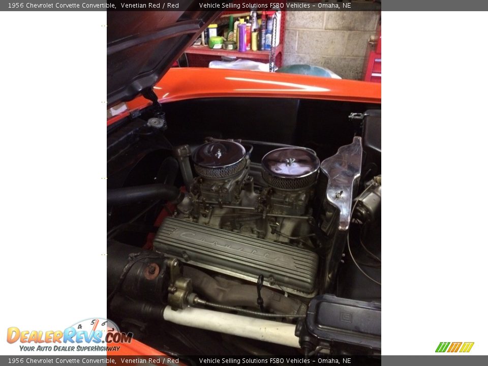 1956 Chevrolet Corvette Convertible Venetian Red / Red Photo #6