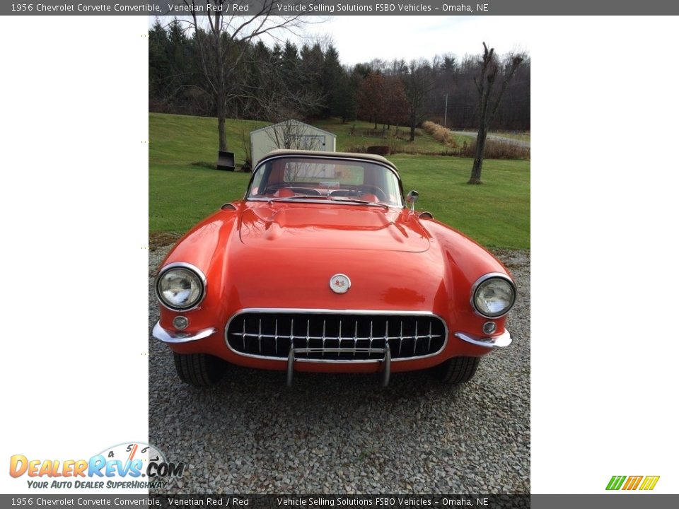 1956 Chevrolet Corvette Convertible Venetian Red / Red Photo #8