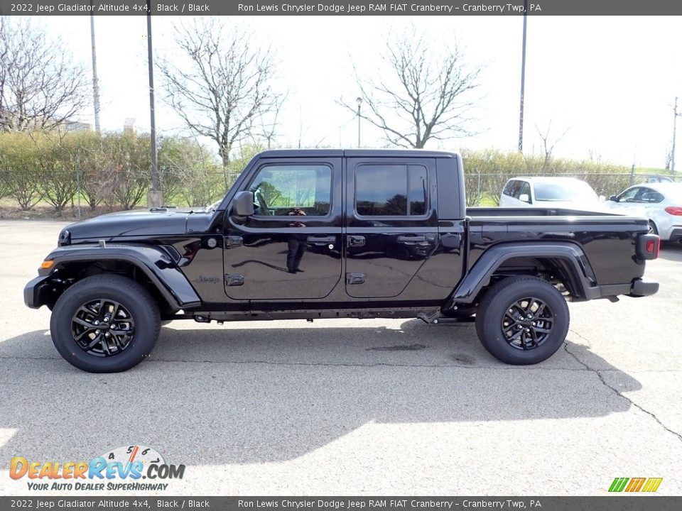 2022 Jeep Gladiator Altitude 4x4 Black / Black Photo #2