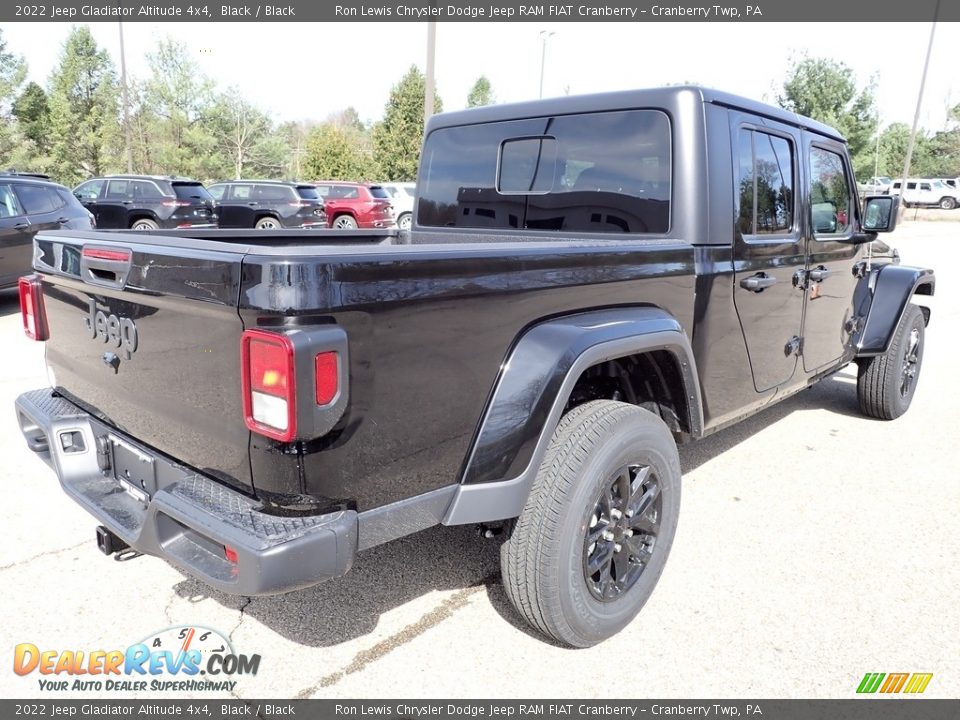 2022 Jeep Gladiator Altitude 4x4 Black / Black Photo #5