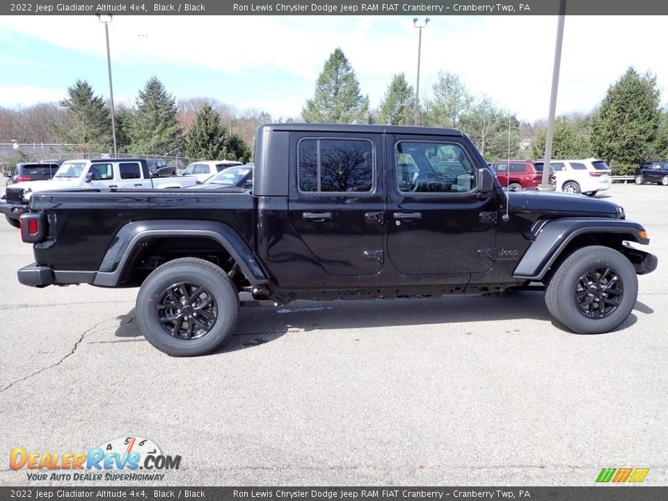 2022 Jeep Gladiator Altitude 4x4 Black / Black Photo #6