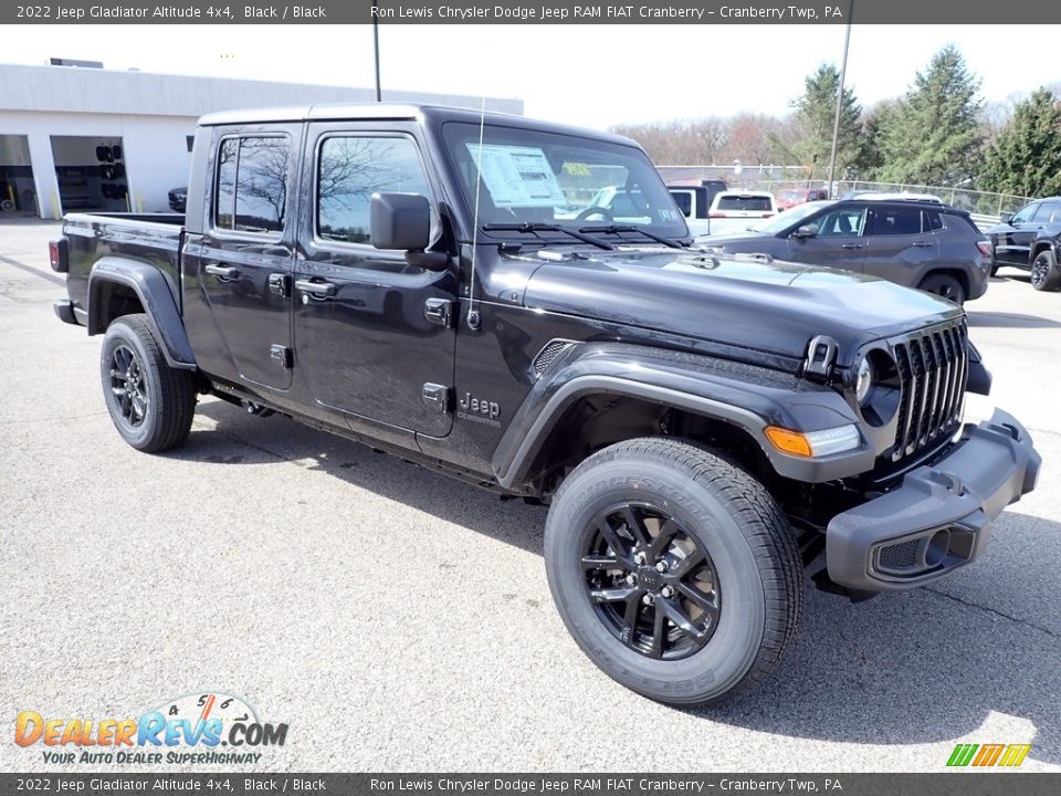 2022 Jeep Gladiator Altitude 4x4 Black / Black Photo #7