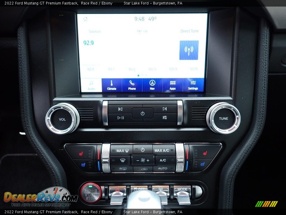Controls of 2022 Ford Mustang GT Premium Fastback Photo #20