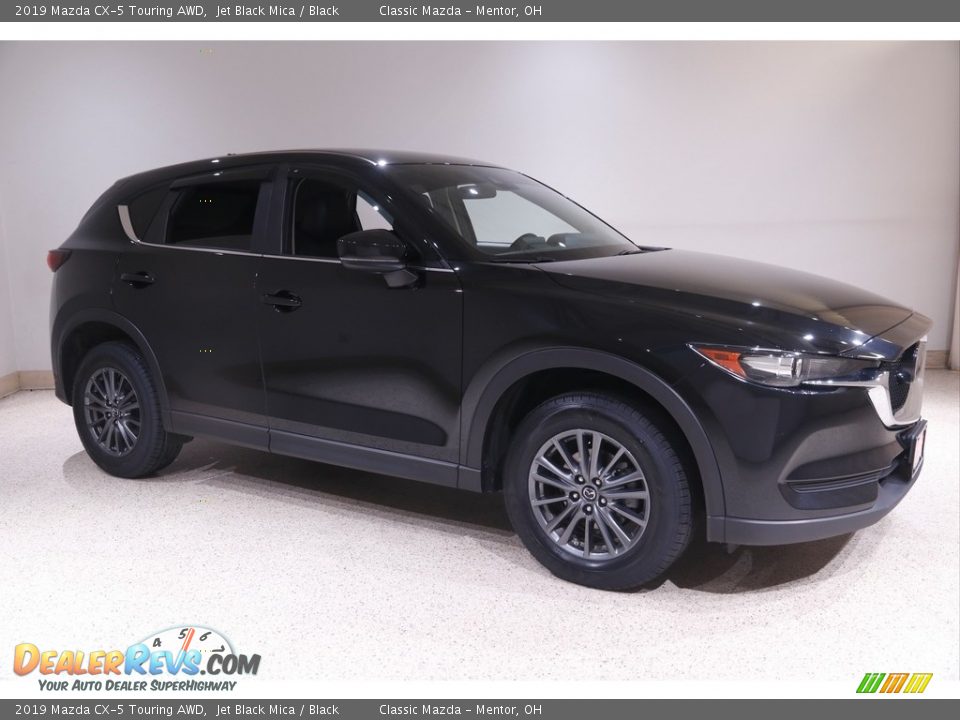 2019 Mazda CX-5 Touring AWD Jet Black Mica / Black Photo #1