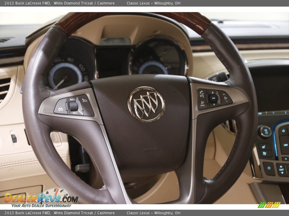 2013 Buick LaCrosse FWD White Diamond Tricoat / Cashmere Photo #7