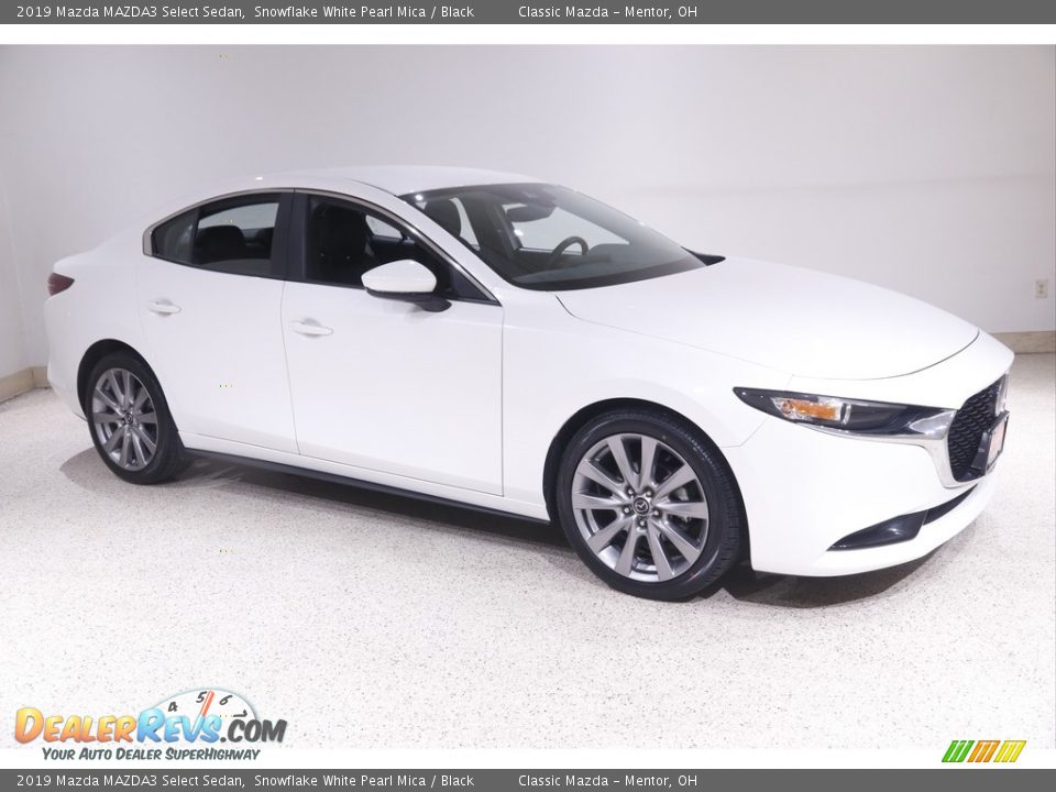 2019 Mazda MAZDA3 Select Sedan Snowflake White Pearl Mica / Black Photo #1
