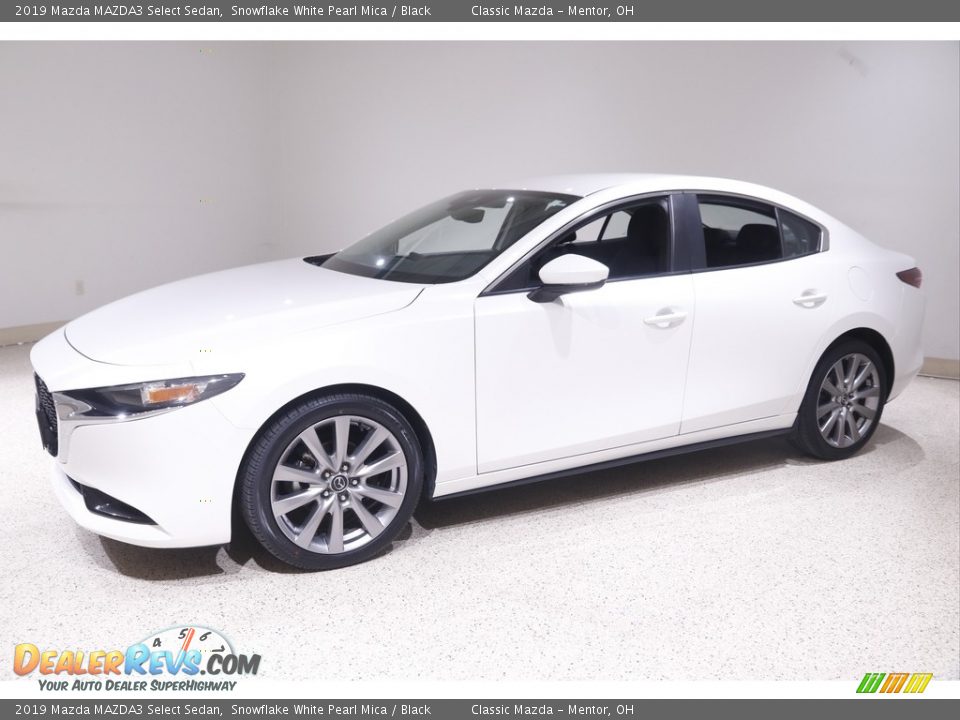 2019 Mazda MAZDA3 Select Sedan Snowflake White Pearl Mica / Black Photo #3
