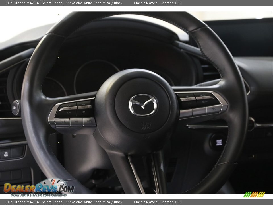 2019 Mazda MAZDA3 Select Sedan Snowflake White Pearl Mica / Black Photo #7