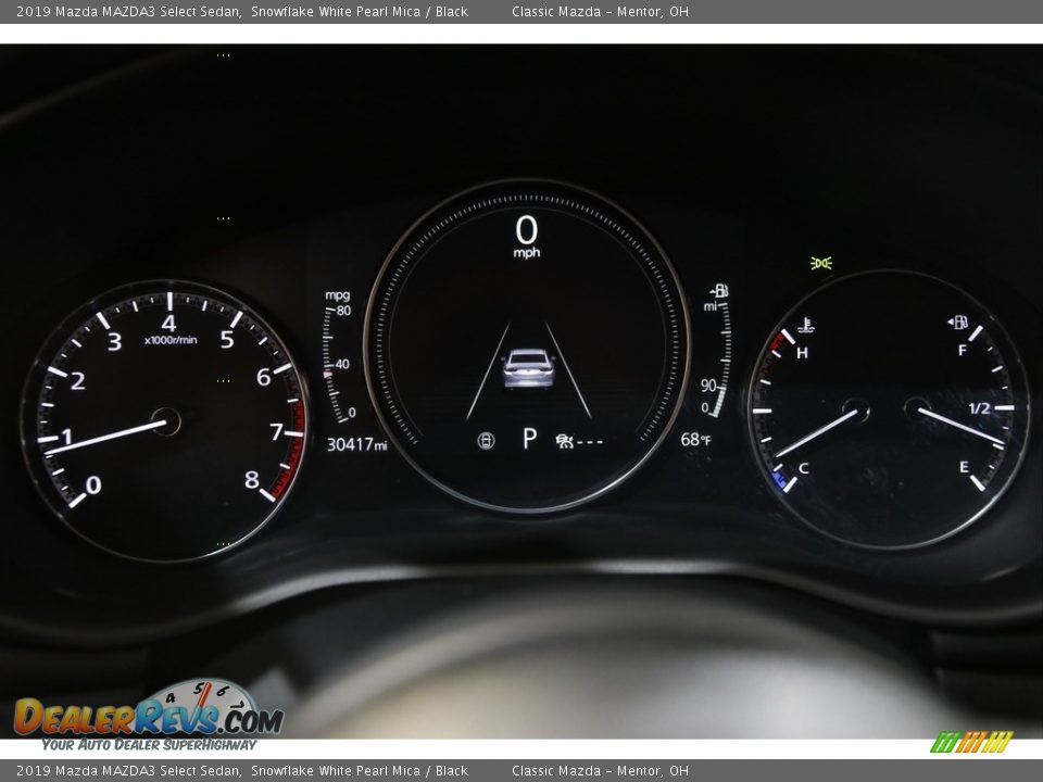 2019 Mazda MAZDA3 Select Sedan Snowflake White Pearl Mica / Black Photo #8