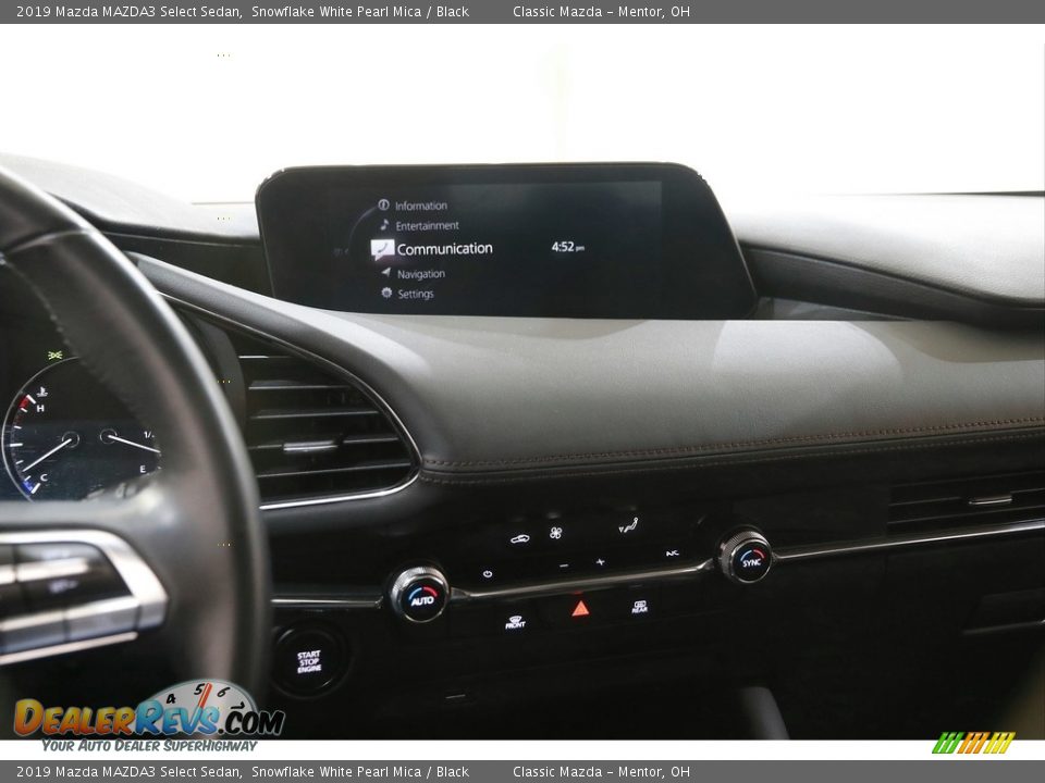 2019 Mazda MAZDA3 Select Sedan Snowflake White Pearl Mica / Black Photo #9