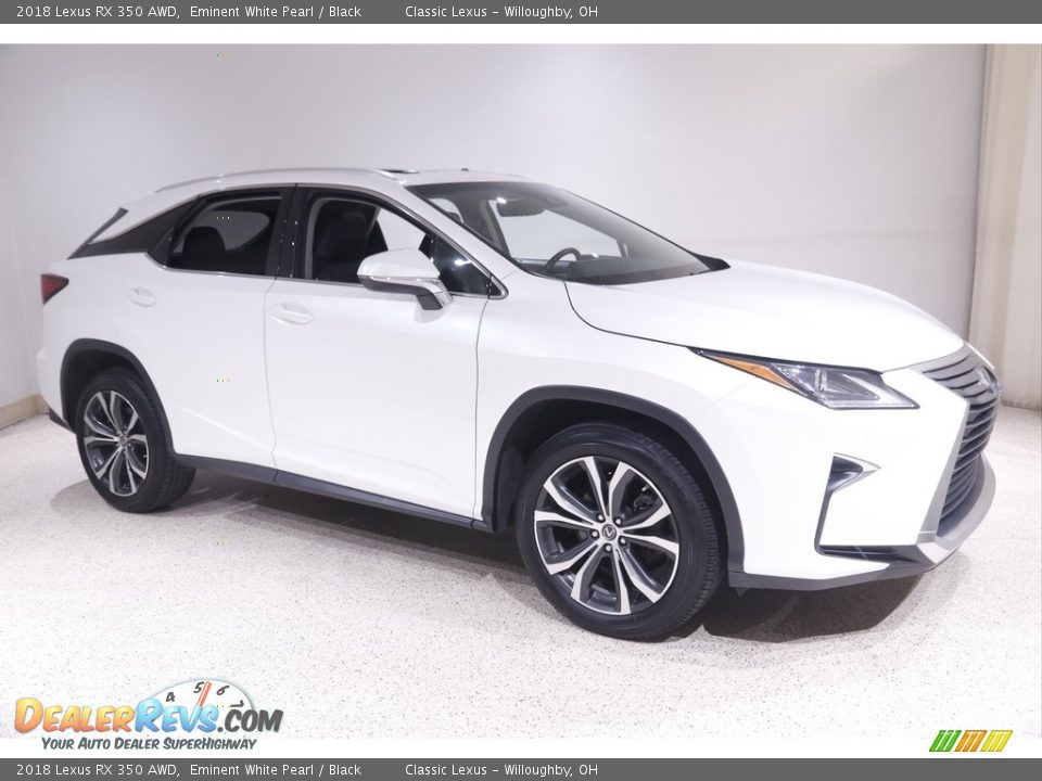 2018 Lexus RX 350 AWD Eminent White Pearl / Black Photo #1