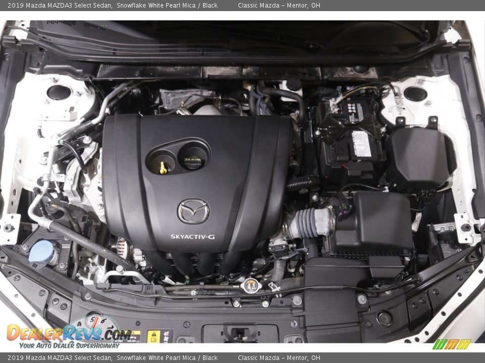 2019 Mazda MAZDA3 Select Sedan Snowflake White Pearl Mica / Black Photo #18
