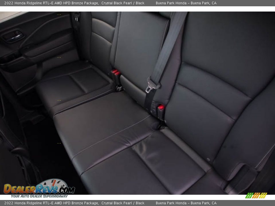 Rear Seat of 2022 Honda Ridgeline RTL-E AWD HPD Bronze Package Photo #28