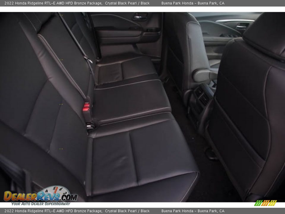 Rear Seat of 2022 Honda Ridgeline RTL-E AWD HPD Bronze Package Photo #29