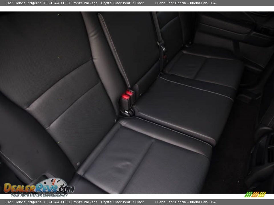 Rear Seat of 2022 Honda Ridgeline RTL-E AWD HPD Bronze Package Photo #31