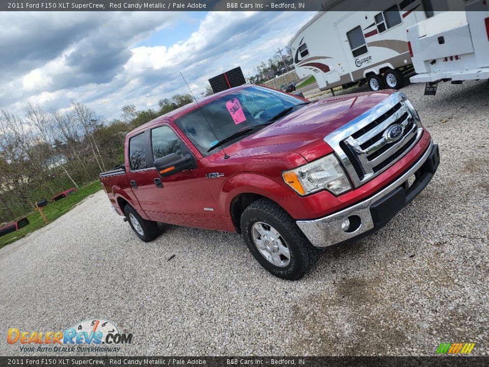 2011 Ford F150 XLT SuperCrew Red Candy Metallic / Pale Adobe Photo #2