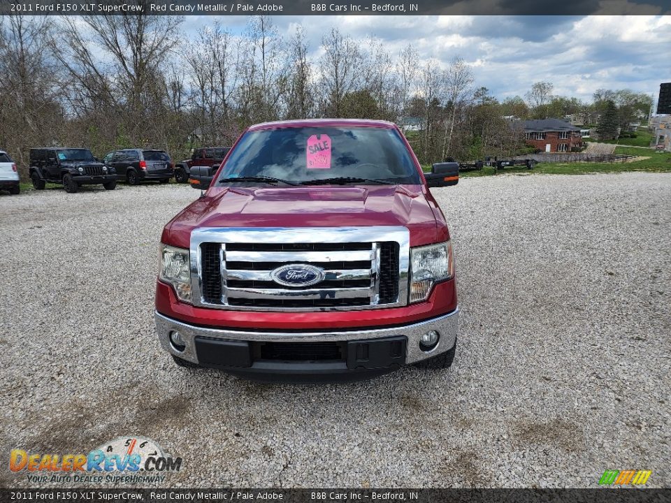 2011 Ford F150 XLT SuperCrew Red Candy Metallic / Pale Adobe Photo #3