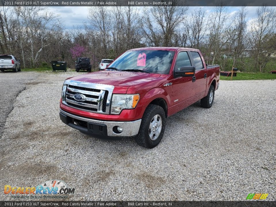2011 Ford F150 XLT SuperCrew Red Candy Metallic / Pale Adobe Photo #4