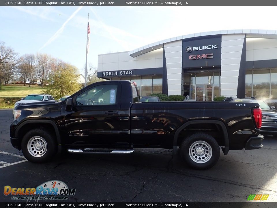 2019 GMC Sierra 1500 Regular Cab 4WD Onyx Black / Jet Black Photo #3