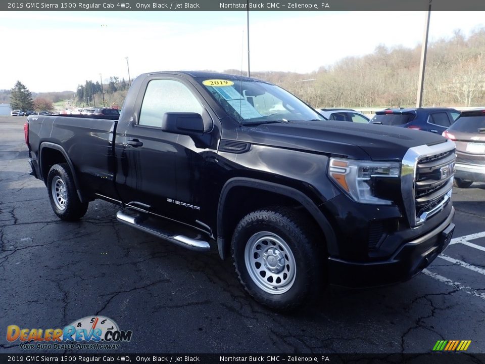 2019 GMC Sierra 1500 Regular Cab 4WD Onyx Black / Jet Black Photo #9