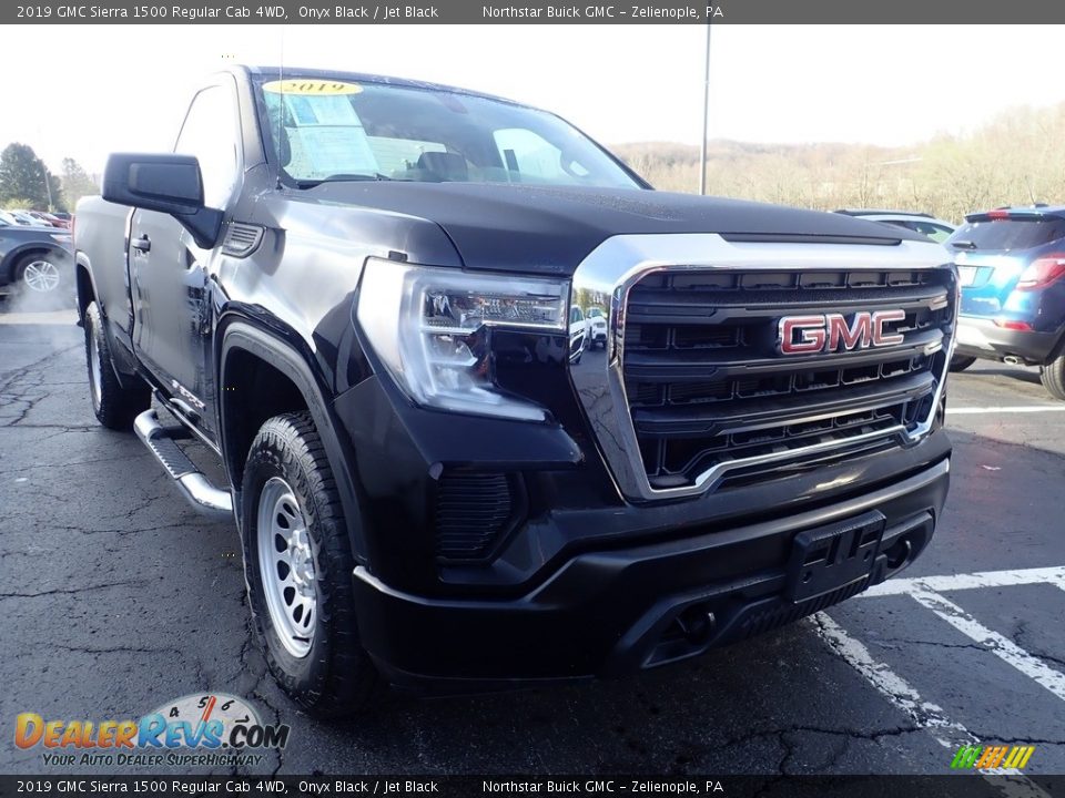 2019 GMC Sierra 1500 Regular Cab 4WD Onyx Black / Jet Black Photo #10