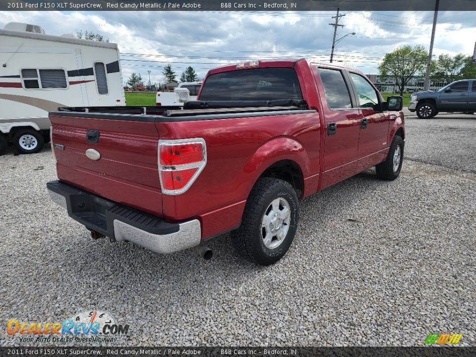 2011 Ford F150 XLT SuperCrew Red Candy Metallic / Pale Adobe Photo #14