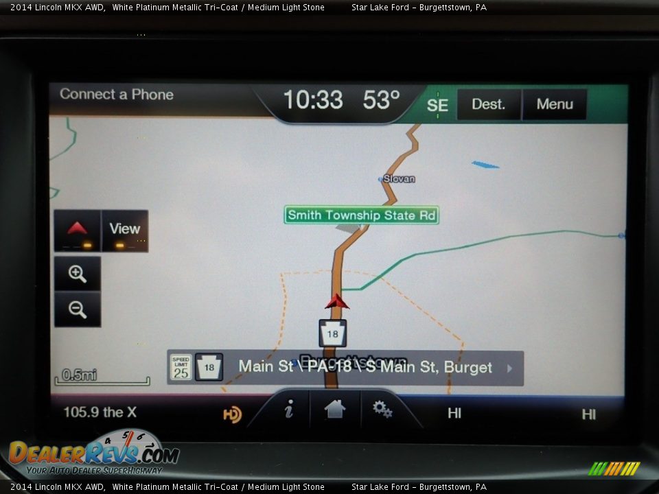 Navigation of 2014 Lincoln MKX AWD Photo #17