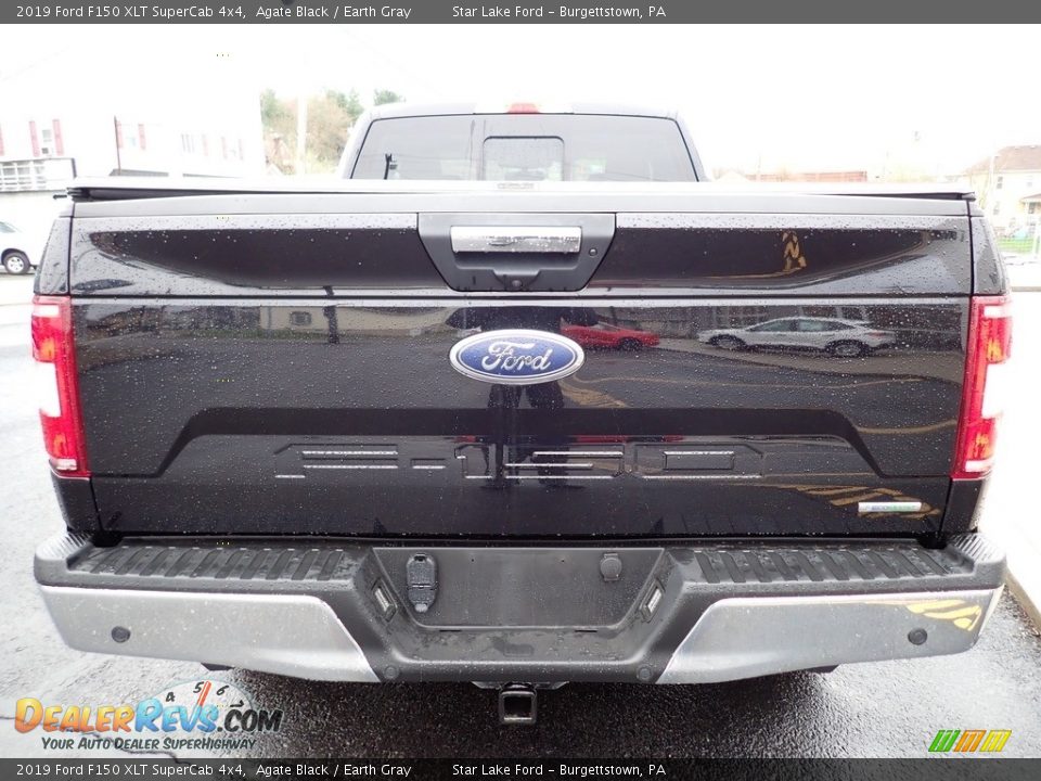2019 Ford F150 XLT SuperCab 4x4 Agate Black / Earth Gray Photo #4