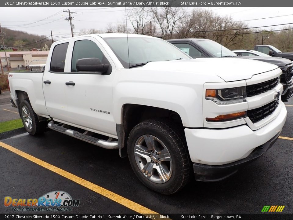 2017 Chevrolet Silverado 1500 Custom Double Cab 4x4 Summit White / Dark Ash/Jet Black Photo #4