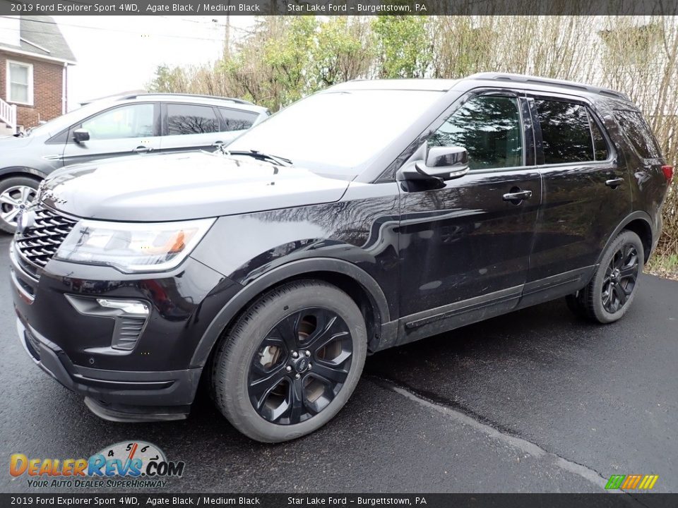 2019 Ford Explorer Sport 4WD Agate Black / Medium Black Photo #1