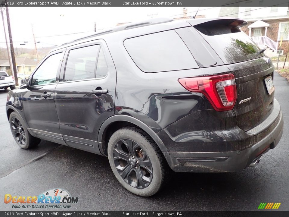 2019 Ford Explorer Sport 4WD Agate Black / Medium Black Photo #2