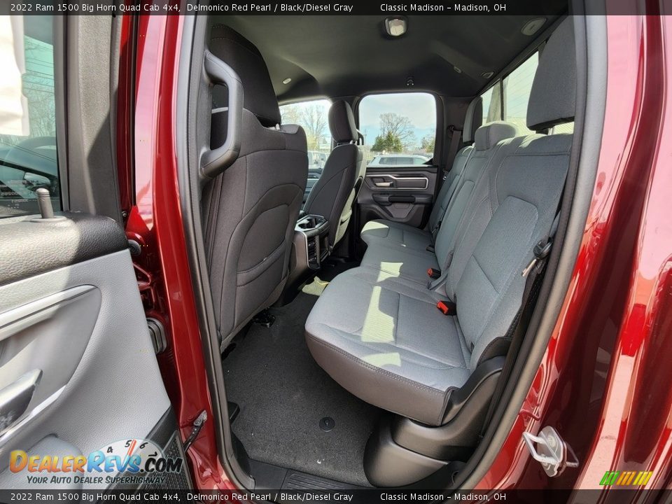 Rear Seat of 2022 Ram 1500 Big Horn Quad Cab 4x4 Photo #3
