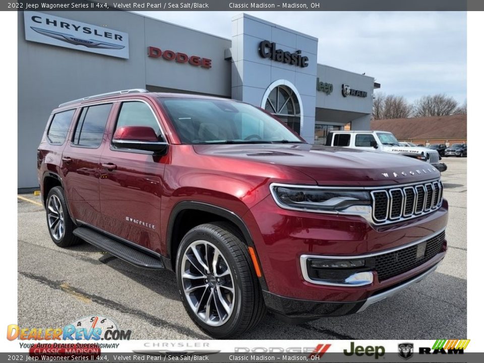 2022 Jeep Wagoneer Series II 4x4 Velvet Red Pearl / Sea Salt/Black Photo #1