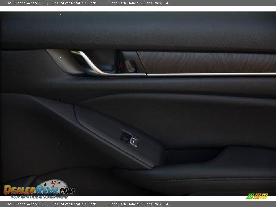 2022 Honda Accord EX-L Lunar Silver Metallic / Black Photo #36