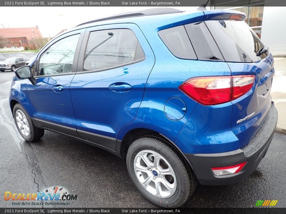 2021 Ford EcoSport SE Lightning Blue Metallic / Ebony Black Photo #3