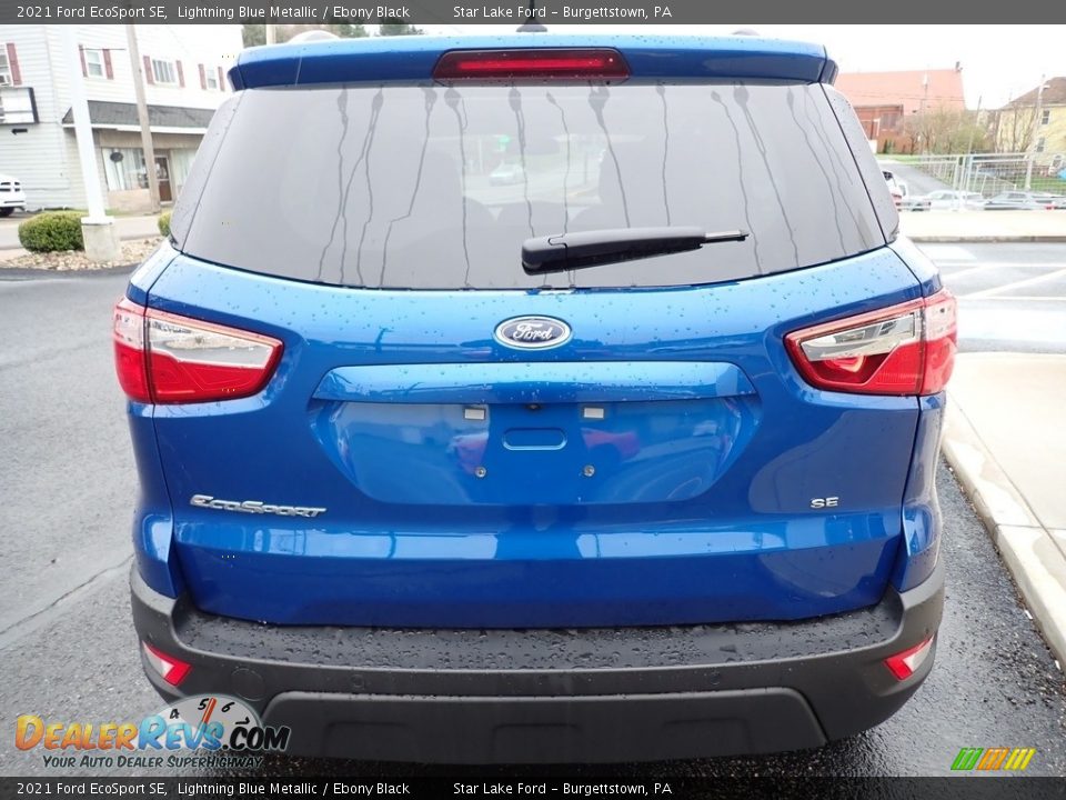 2021 Ford EcoSport SE Lightning Blue Metallic / Ebony Black Photo #4