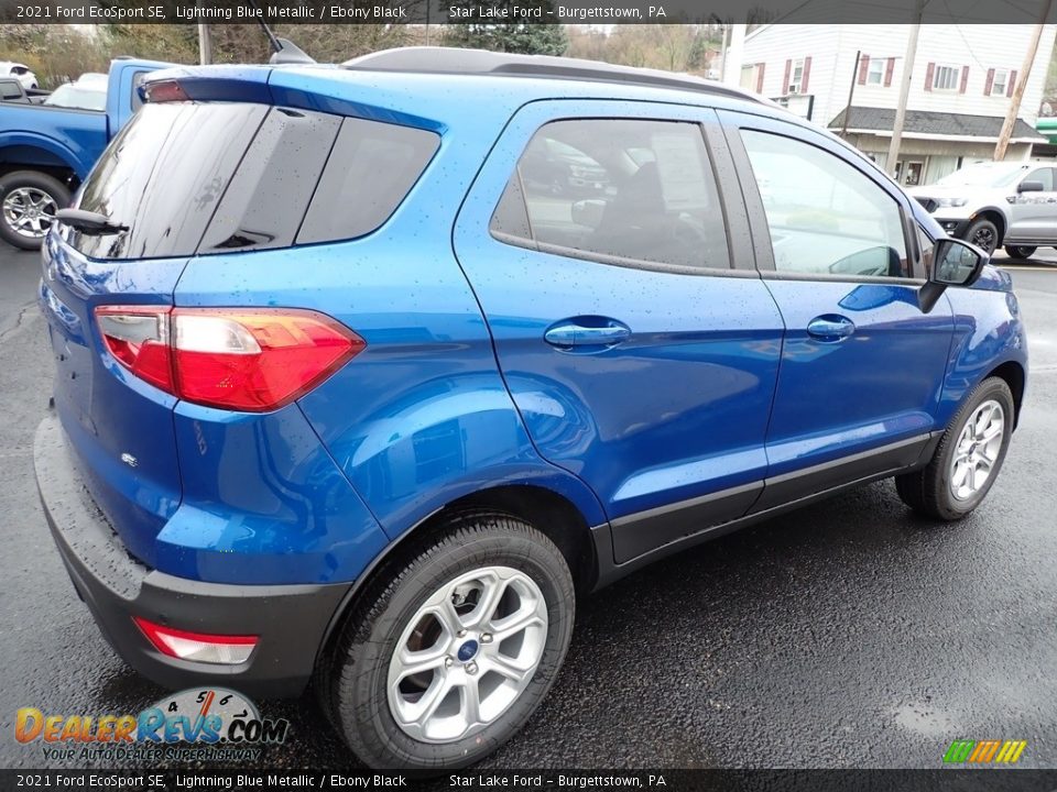 2021 Ford EcoSport SE Lightning Blue Metallic / Ebony Black Photo #6