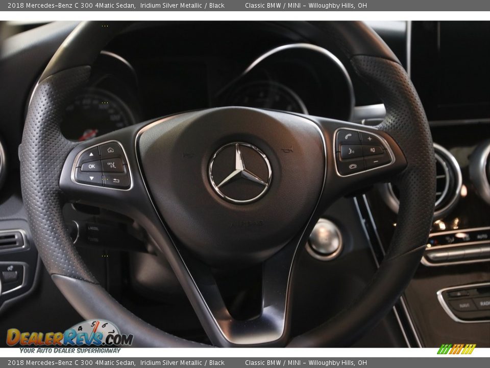 2018 Mercedes-Benz C 300 4Matic Sedan Steering Wheel Photo #7