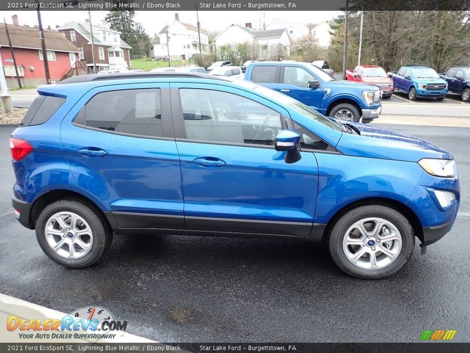 2021 Ford EcoSport SE Lightning Blue Metallic / Ebony Black Photo #7