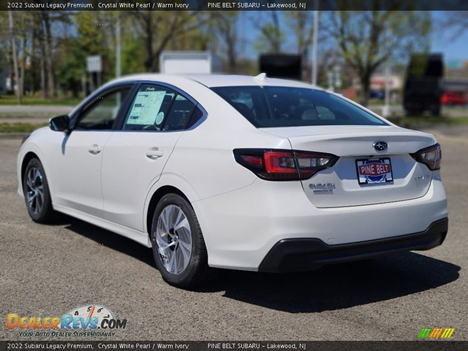 2022 Subaru Legacy Premium Crystal White Pearl / Warm Ivory Photo #6